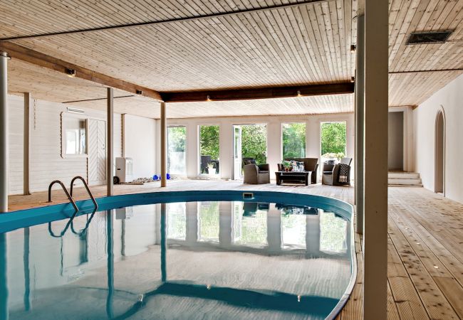 Ferienhaus in Tomelilla - Großes und schön eingerichtetes Poolhaus auf Österlen  | SE01010