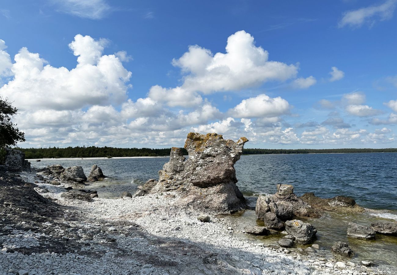 Ferienwohnung in Lärbro - Gemütliches Ferienhaus  in Gotland mit Sauna in der Nähe von Salzbädern | SE12017