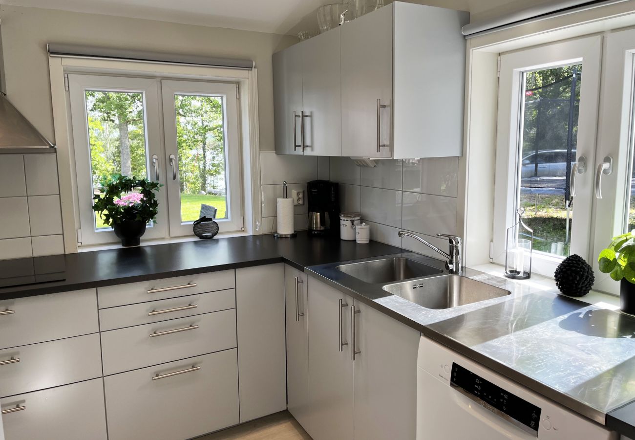Ferienhaus in Järnforsen - Komplett renoviertes und schönes rotes Ferienhaus neben dem Lake Flaten außerhalb von Virserum I SE05044