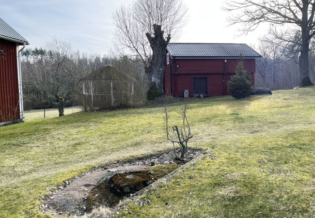 Ferienhaus in Järnforsen - Rotes Ferienhaus in der Nähe von Wald und Grundstück außerhalb von Virserum | SE05066
