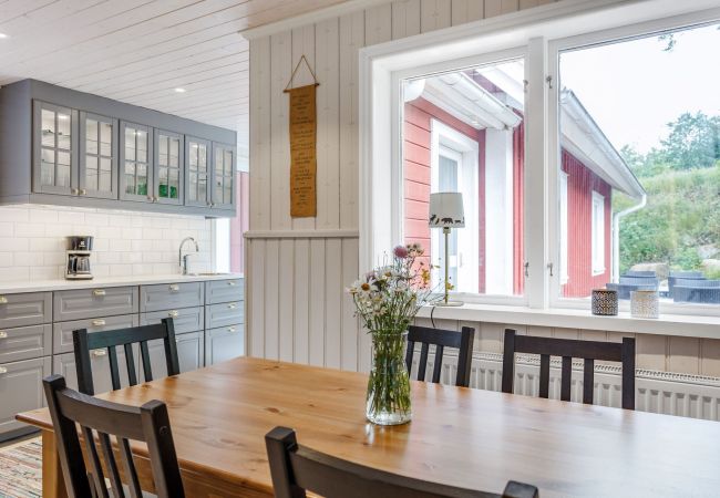 View of kitchen and small dining table