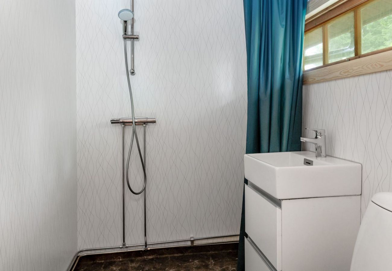 Bathroom with toilet and shower