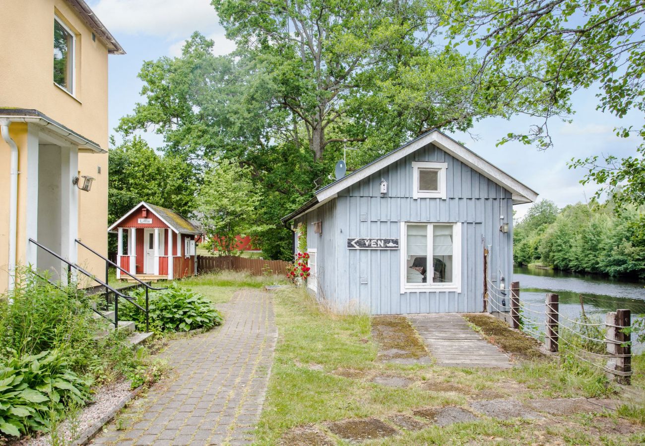 View of the main building and the smaller building