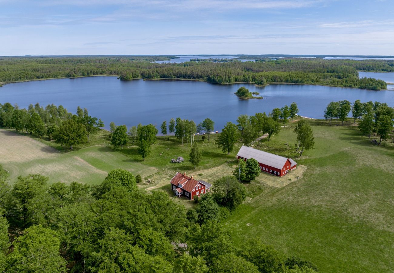 House in Lidhult - Holiday house with panoramic view of the lake Bolmen | SE06006