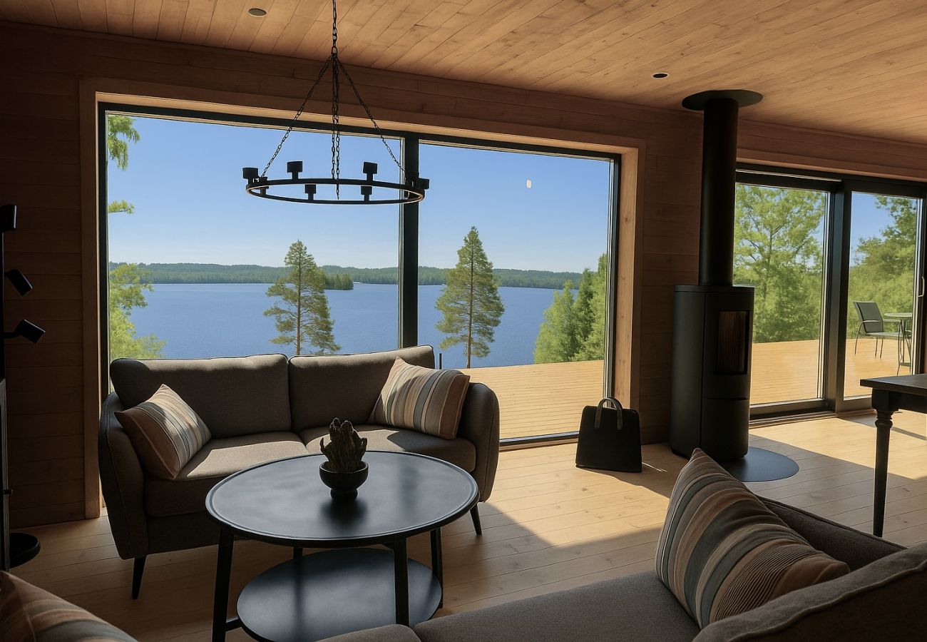 House in Lönashult - Holiday home with sauna and lake view in scenic Lönashult | SE06090