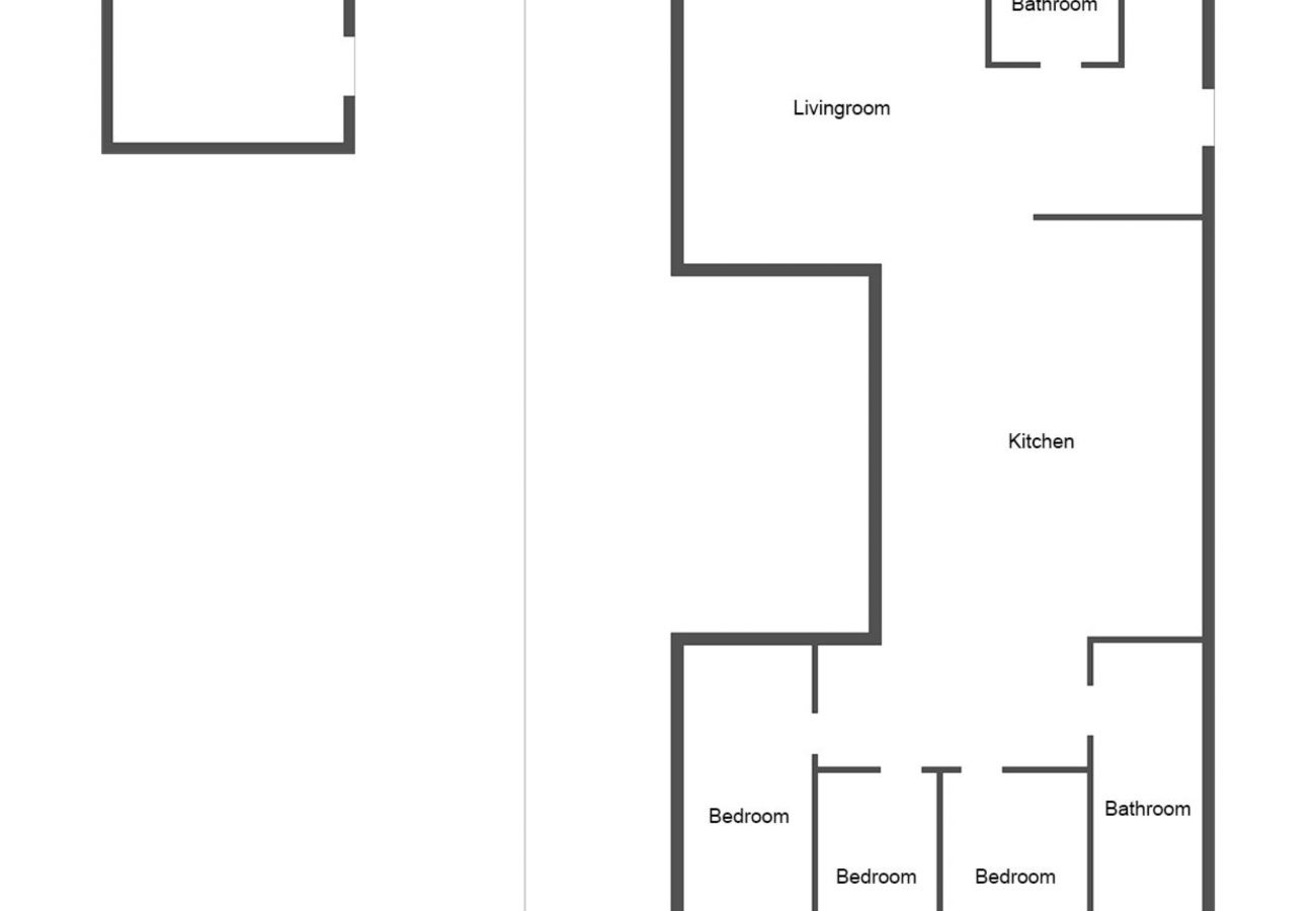Stuga i Ydre - Härligt semesterhus med egen badplats och brygga